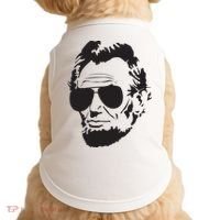 Abe Lincoln Funny Abraham Lincoln Portrait With Sunglasses Doggie Tank thumb 0