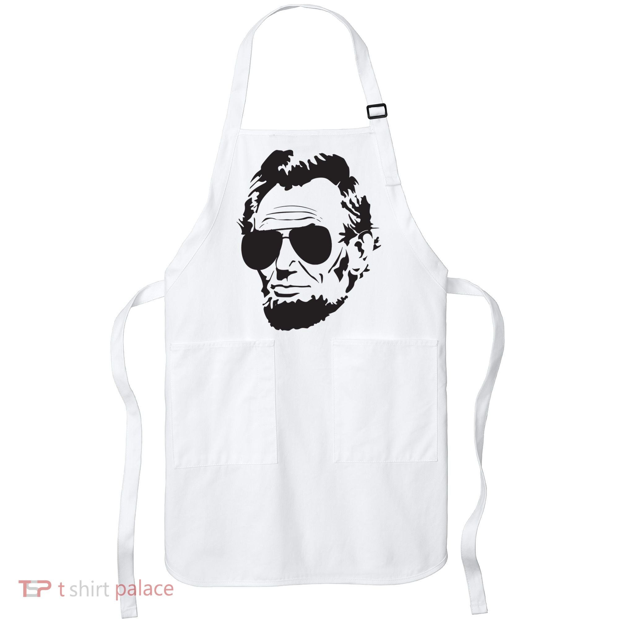 Abe Lincoln Funny Abraham Lincoln Portrait With Sunglasses Apron