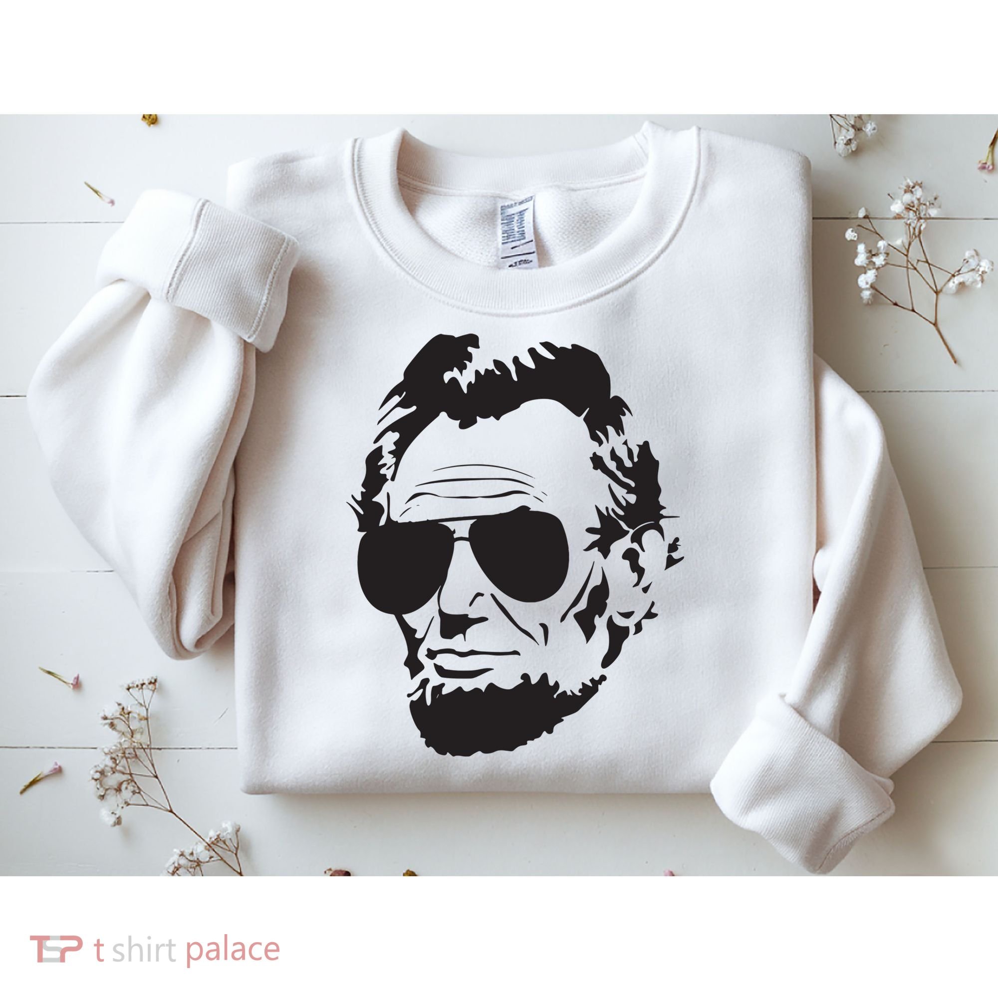Abe Lincoln Funny Abraham Lincoln Portrait With Sunglasses Sweatshirt