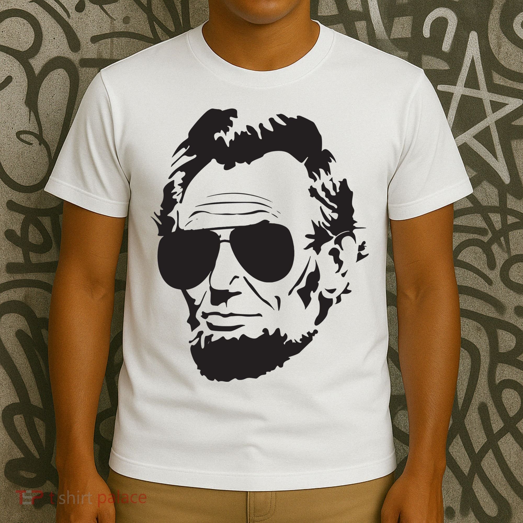 Abe Lincoln Funny Abraham Lincoln Portrait With Sunglasses T-Shirt