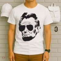 Abe Lincoln Funny Abraham Lincoln Portrait With Sunglasses T-Shirt thumb 6