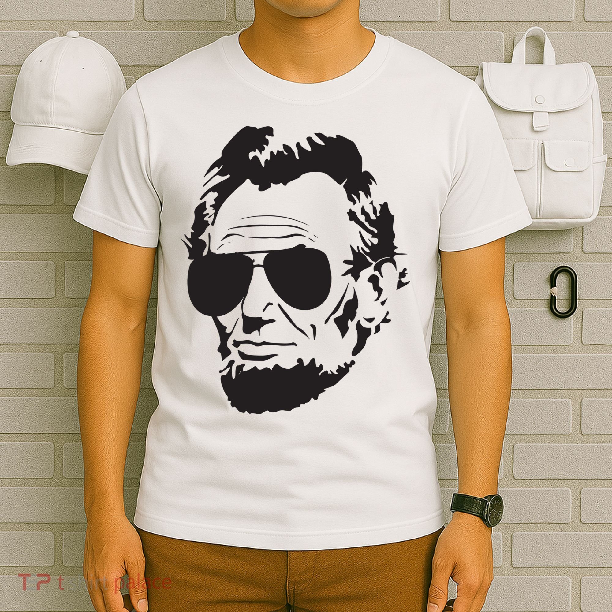 Abe Lincoln Funny Abraham Lincoln Portrait With Sunglasses T-Shirt
