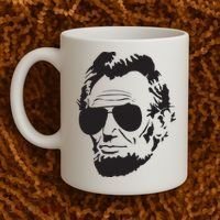 Abe Lincoln Funny Abraham Lincoln Portrait With Sunglasses Coffee Mug thumb 2