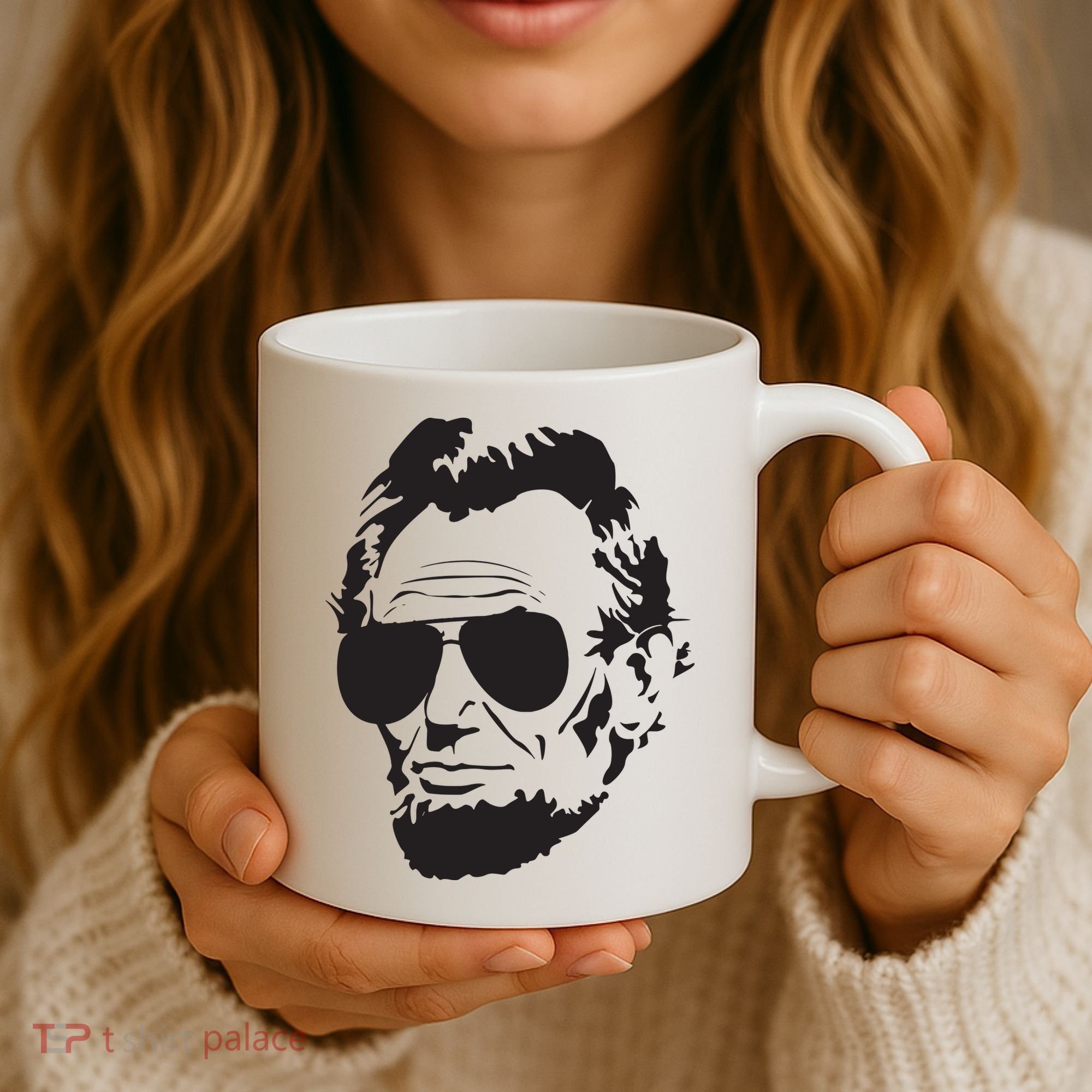 Abe Lincoln Funny Abraham Lincoln Portrait With Sunglasses Coffee Mug