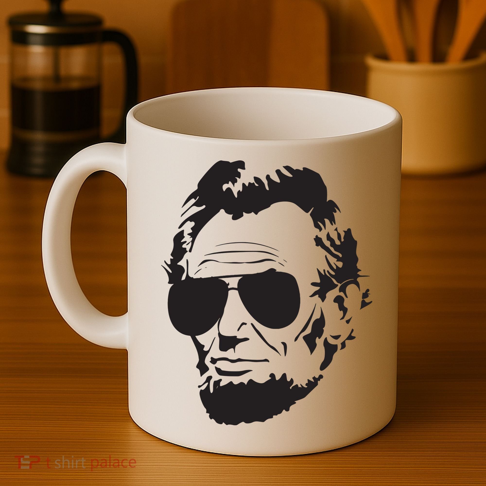Abe Lincoln Funny Abraham Lincoln Portrait With Sunglasses Coffee Mug
