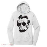 Abe Lincoln Funny Abraham Lincoln Portrait With Sunglasses Women's Hoodie thumb 0