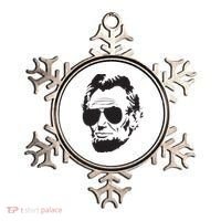 Abe Lincoln Funny Abraham Lincoln Portrait With Sunglasses Ornament thumb 0