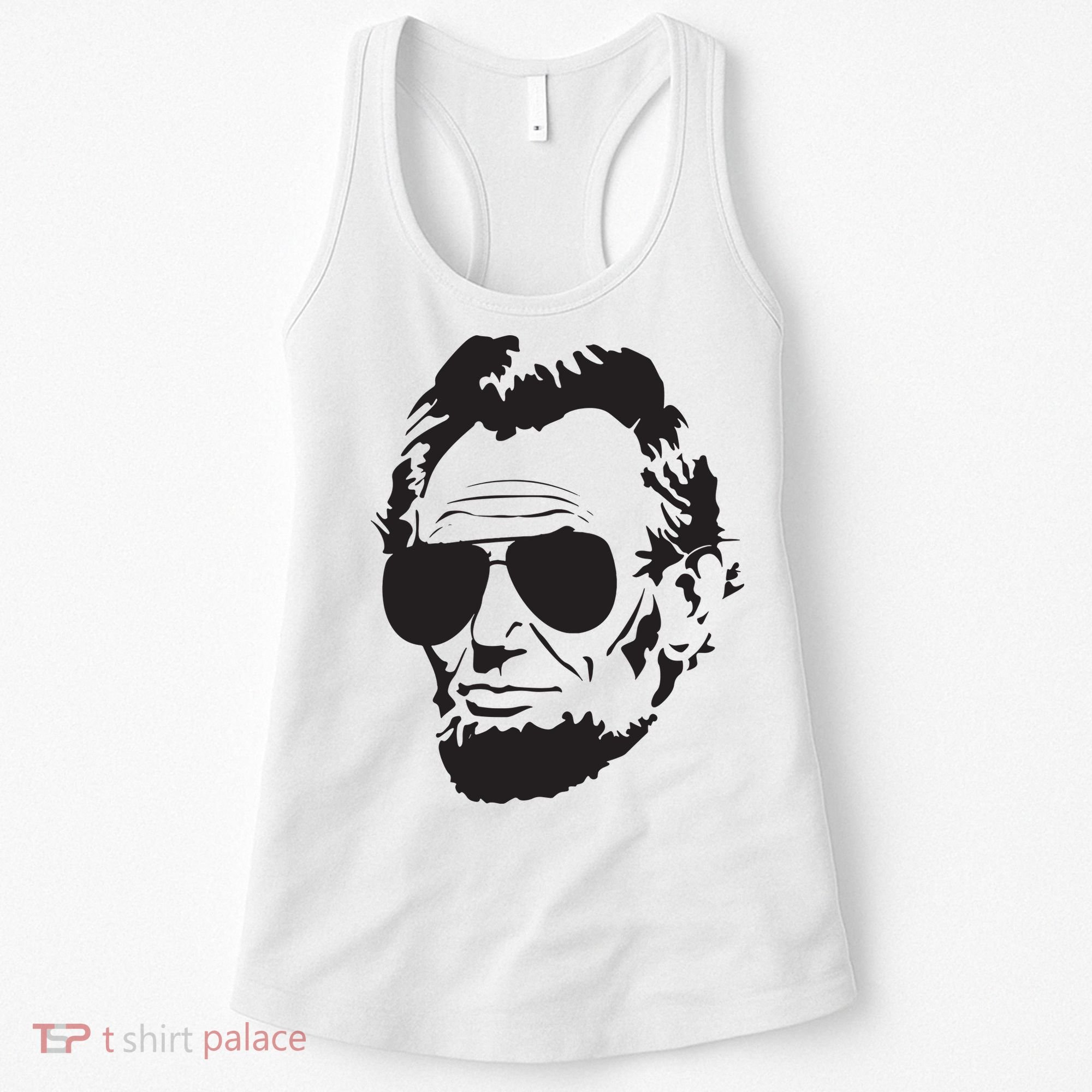 Abe Lincoln Funny Abraham Lincoln Portrait With Sunglasses Women's Tank Top