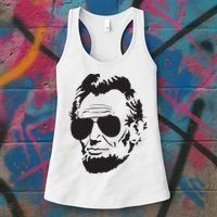 Abe Lincoln Funny Abraham Lincoln Portrait With Sunglasses Women's Tank Top thumb 3