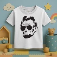 Abe Lincoln Funny Abraham Lincoln Portrait With Sunglasses Toddler T-Shirt thumb 3