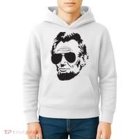 Abe Lincoln Funny Abraham Lincoln Portrait With Sunglasses Kids Hoodie thumb 4