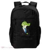 A Litigator Funny Lawyer Attorney Law School Graphic Gift Backpack thumb 0