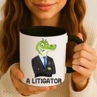 A Litigator Funny Lawyer Attorney Law School Graphic Gift Coffee Mug thumb 3