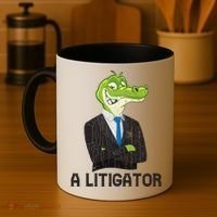 A Litigator Funny Lawyer Attorney Law School Graphic Gift Coffee Mug thumb 4