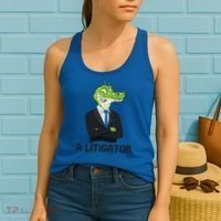 A Litigator Funny Lawyer Attorney Law School Graphic Gift Women's Tank Top thumb 2