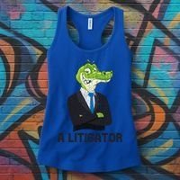 A Litigator Funny Lawyer Attorney Law School Graphic Gift Women's Tank Top thumb 3