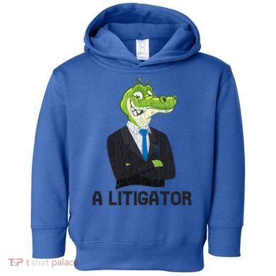 A Litigator Funny Lawyer Attorney Law School Graphic Gift Toddler Hoodie