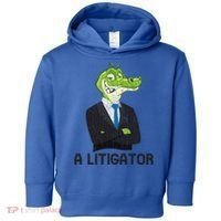 A Litigator Funny Lawyer Attorney Law School Graphic Gift Toddler Hoodie thumb 0