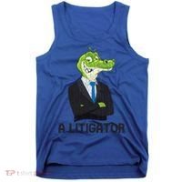 A Litigator Funny Lawyer Attorney Law School Graphic Gift Tank Top thumb 0