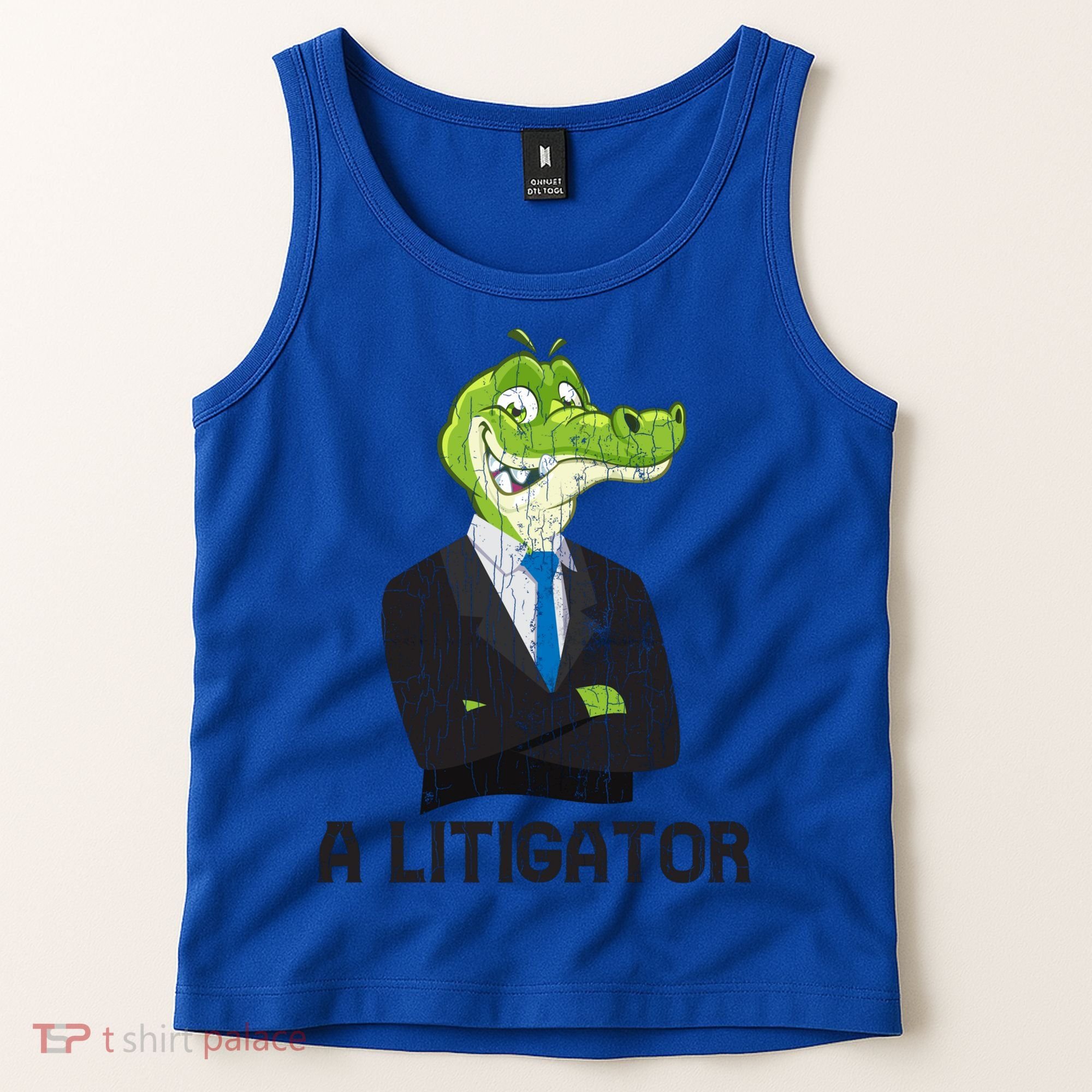 A Litigator Funny Lawyer Attorney Law School Graphic Gift Tank Top