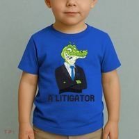 A Litigator Funny Lawyer Attorney Law School Graphic Gift Toddler T-Shirt thumb 2