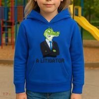 A Litigator Funny Lawyer Attorney Law School Graphic Gift Kids Hoodie thumb 3
