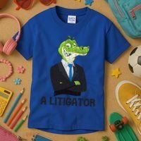 A Litigator Funny Lawyer Attorney Law School Graphic Gift Kids T-Shirt thumb 3