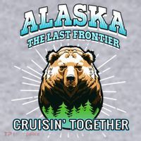 Alaska Last Frontier Family Group Trip Cruisin Together Cool Gift Women's Racerback Cropped Tank thumb 2