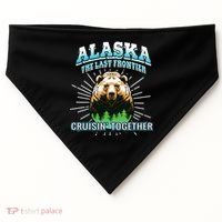 Alaska Last Frontier Family Group Trip Cruisin Together Cool Gift USA-Made Doggie Bandana thumb 0