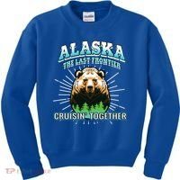 Alaska Last Frontier Family Group Trip Cruisin Together Cool Gift Kids Sweatshirt thumb 0