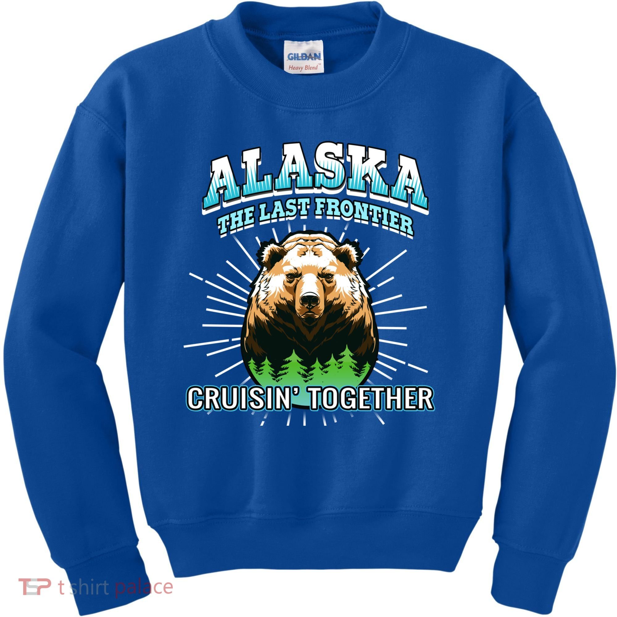Alaska Last Frontier Family Group Trip Cruisin Together Cool Gift Kids Sweatshirt