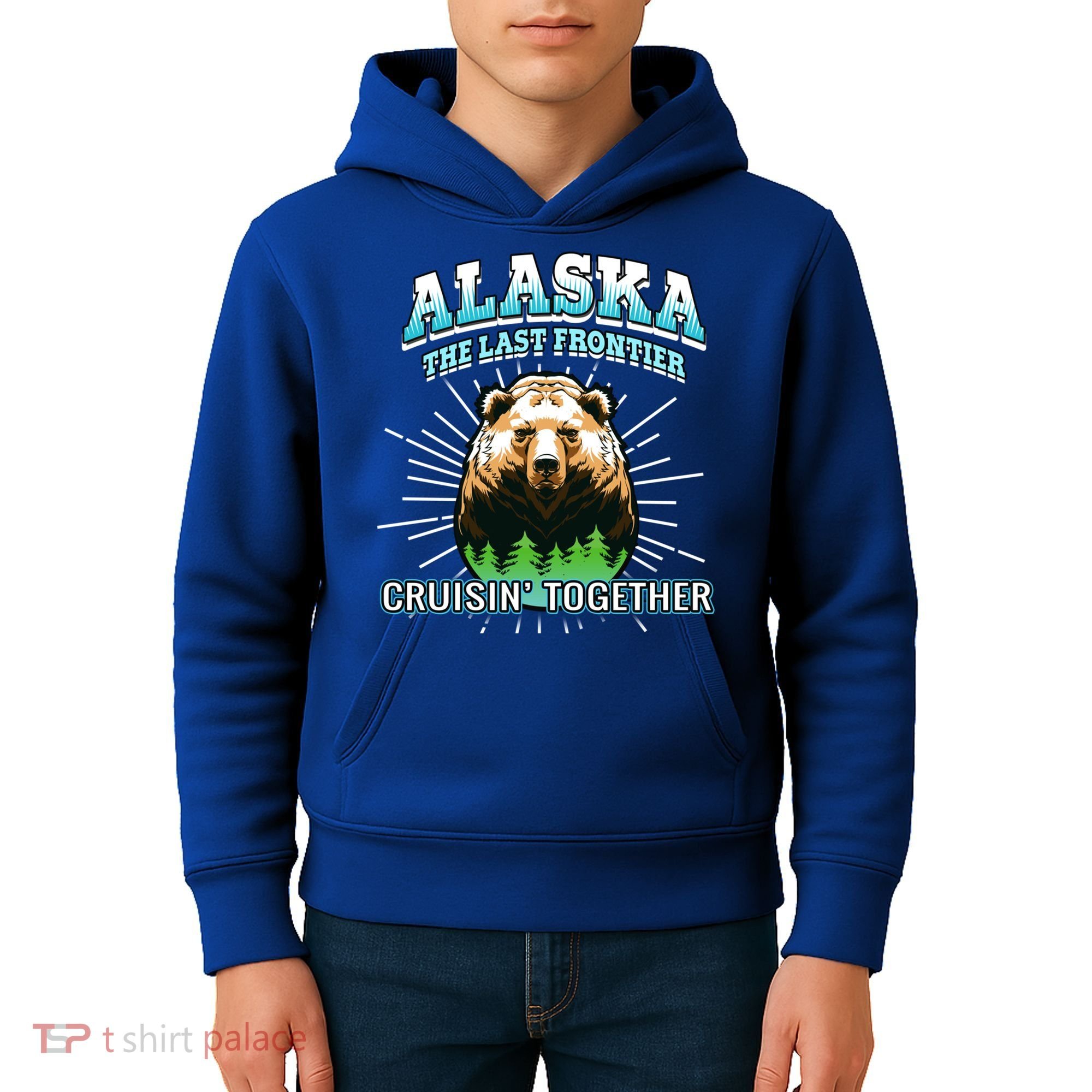 Alaska Last Frontier Family Group Trip Cruisin Together Cool Gift Kids Hoodie