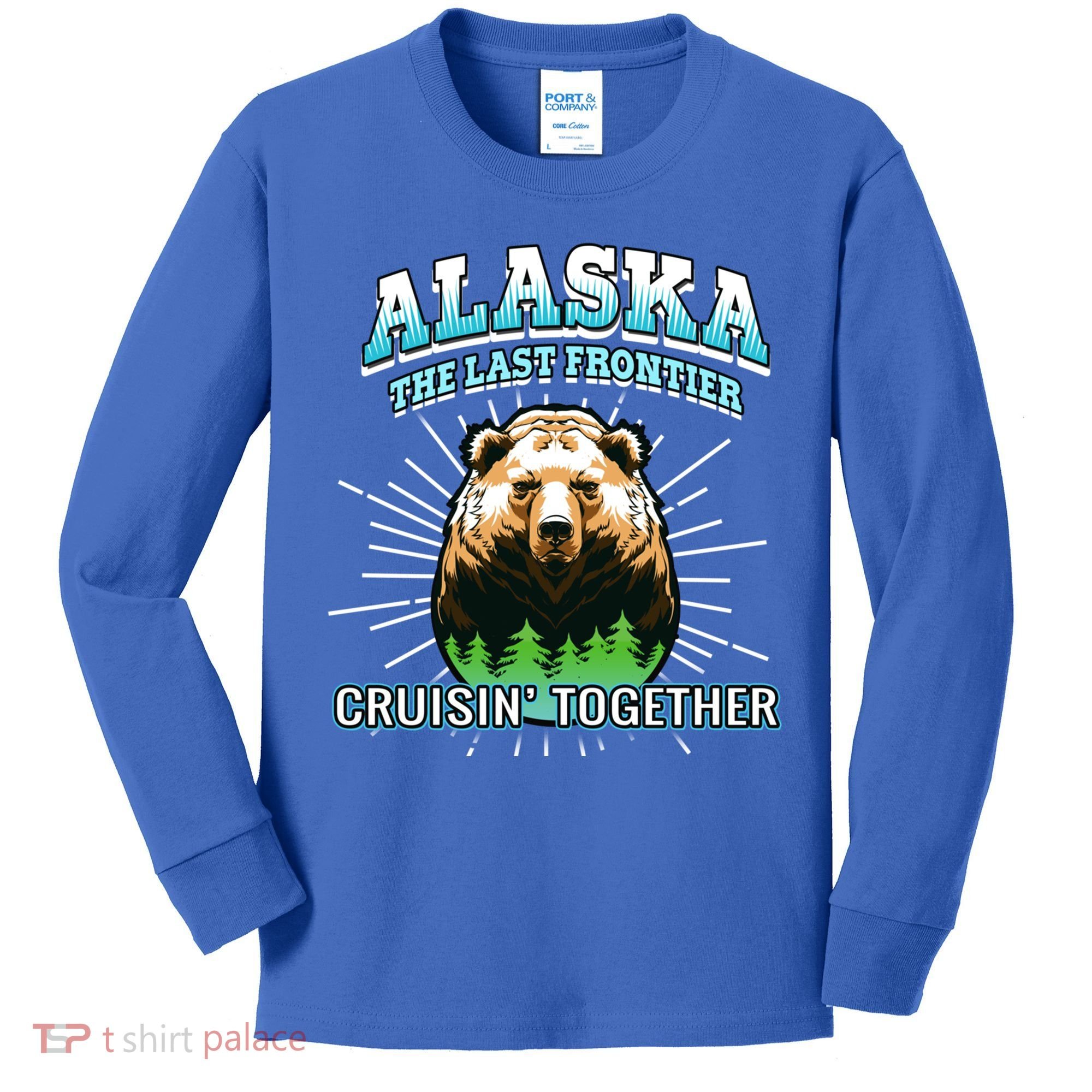 Alaska Last Frontier Family Group Trip Cruisin Together Cool Gift Kids Long Sleeve Shirt
