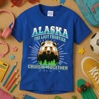 Alaska Last Frontier Family Group Trip Cruisin Together Cool Gift Kids T-Shirt thumb 3