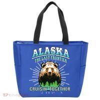 Alaska Last Frontier Family Group Trip Cruisin Together Cool Gift Tote Bag thumb 0
