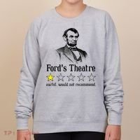 Abraham Lincoln Ford's Theatre Rating Women's Sweatshirt thumb 0
