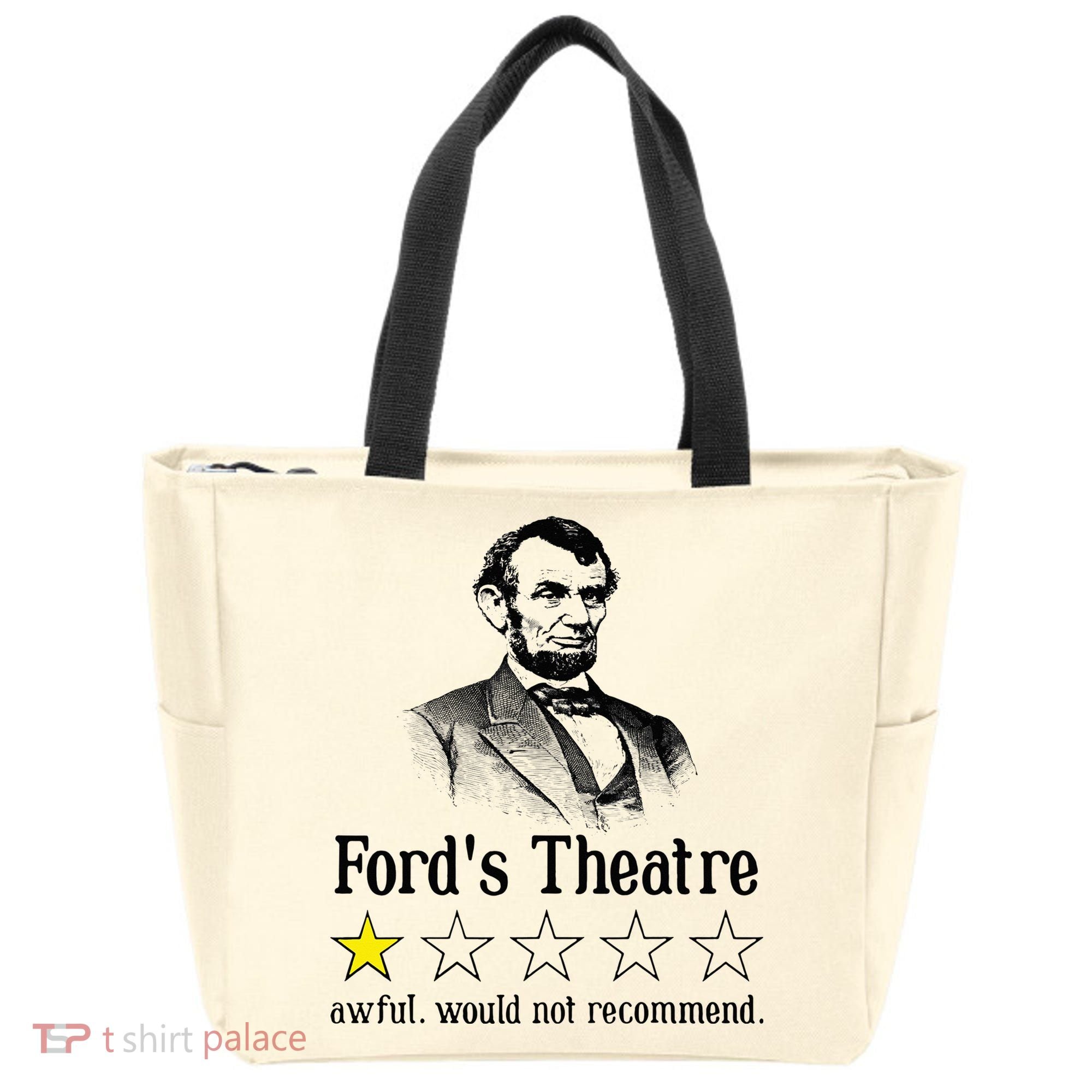 Abraham Lincoln Ford's Theatre Rating Tote Bag