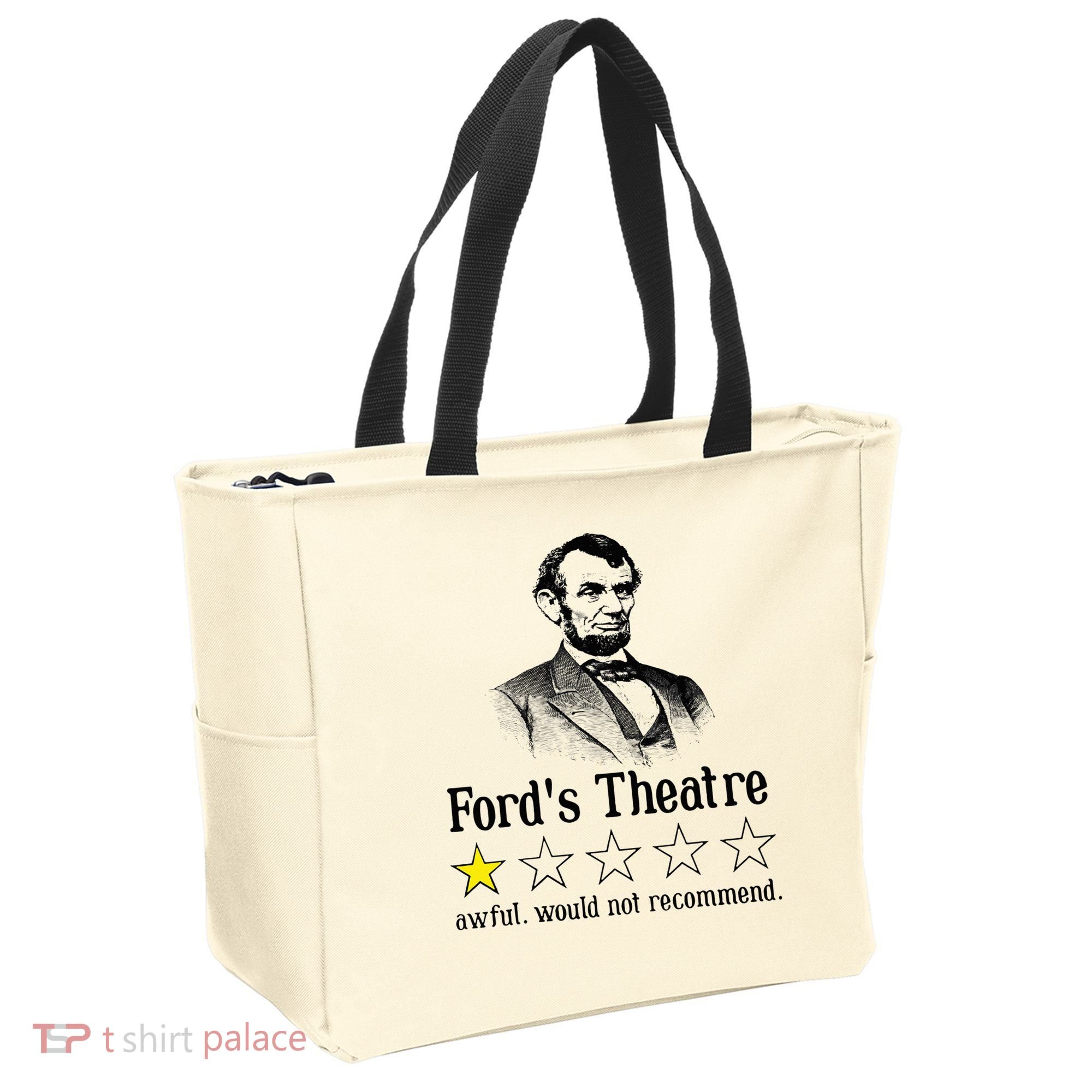 Abraham Lincoln Ford's Theatre Rating Tote Bag