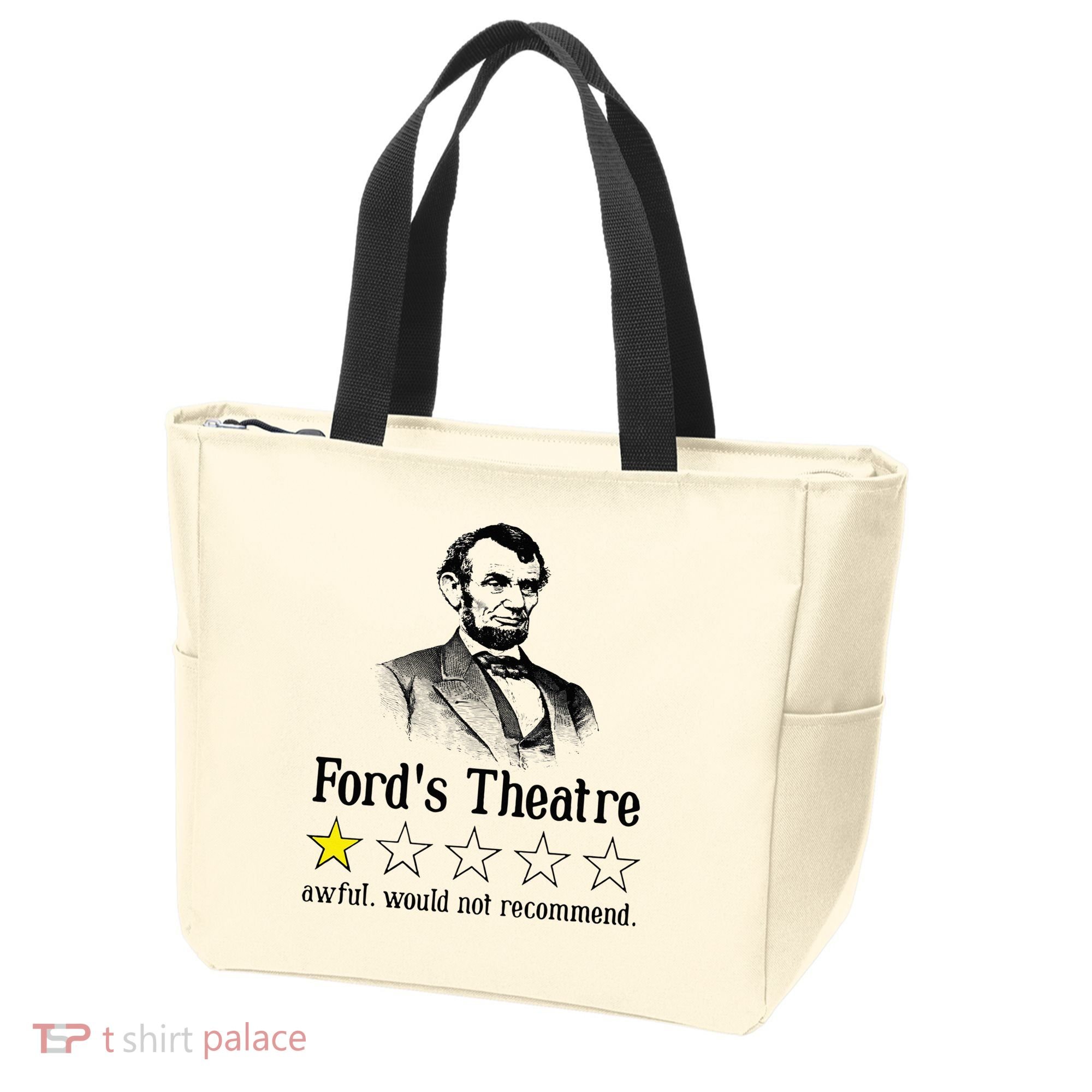 Abraham Lincoln Ford's Theatre Rating Tote Bag