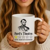 Abraham Lincoln Ford's Theatre Rating Coffee Mug thumb 3