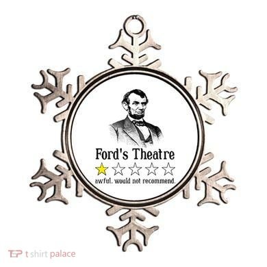 Abraham Lincoln Ford's Theatre Rating Ornament