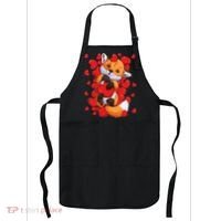 Animal Lovers Fox Heart Valentine's Days Apron thumb 0