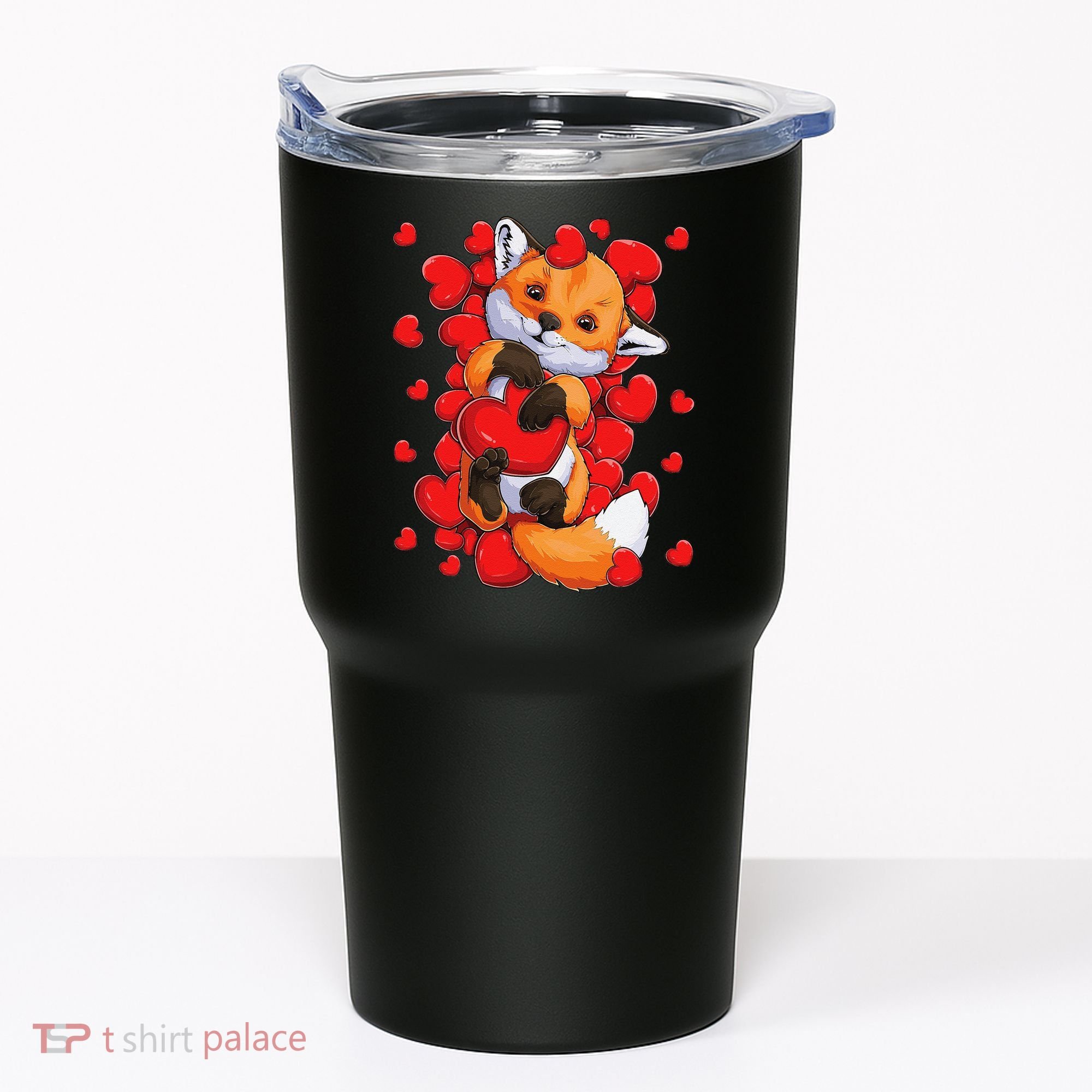 Animal Lovers Fox Heart Valentine's Days Tumbler