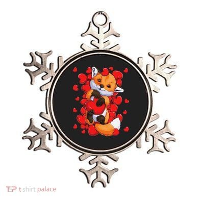 Animal Lovers Fox Heart Valentine's Days Ornament