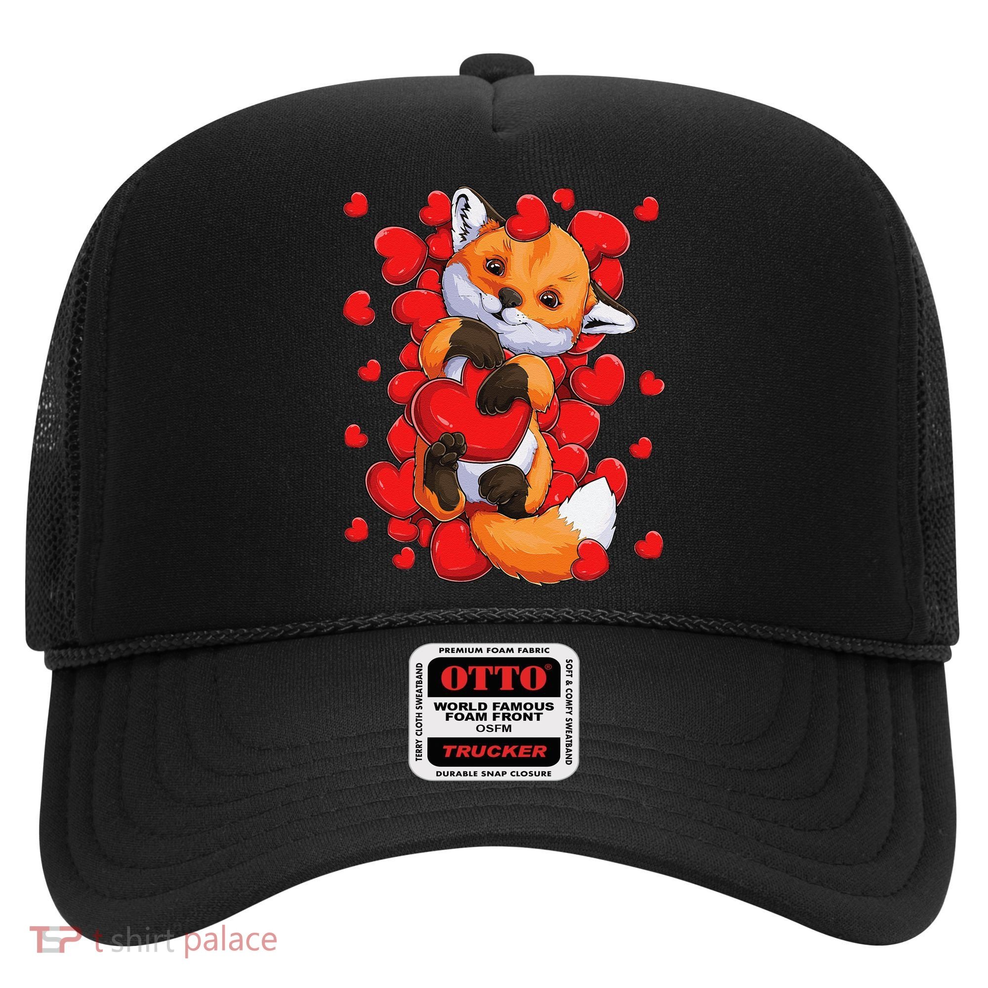 Animal Lovers Fox Heart Valentine's Days Hat