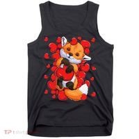 Animal Lovers Fox Heart Valentine's Days Tank Top thumb 0