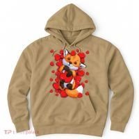 Animal Lovers Fox Heart Valentine's Days Hoodie thumb 0