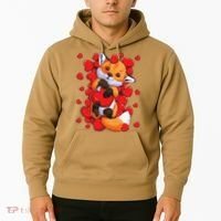 Animal Lovers Fox Heart Valentine's Days Hoodie thumb 2
