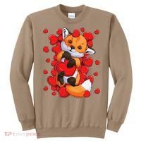 Animal Lovers Fox Heart Valentine's Days Sweatshirt thumb 0