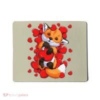 Animal Lovers Fox Heart Valentine's Days Mousepad thumb 0